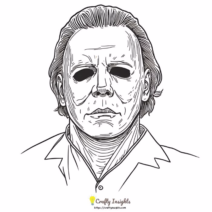 Michael myers halloween drawing