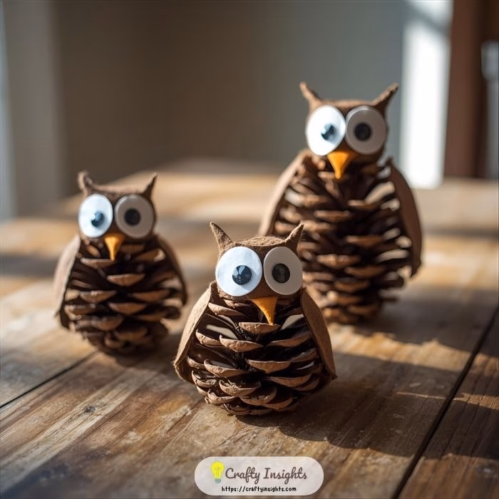 Pine Cone Owls min