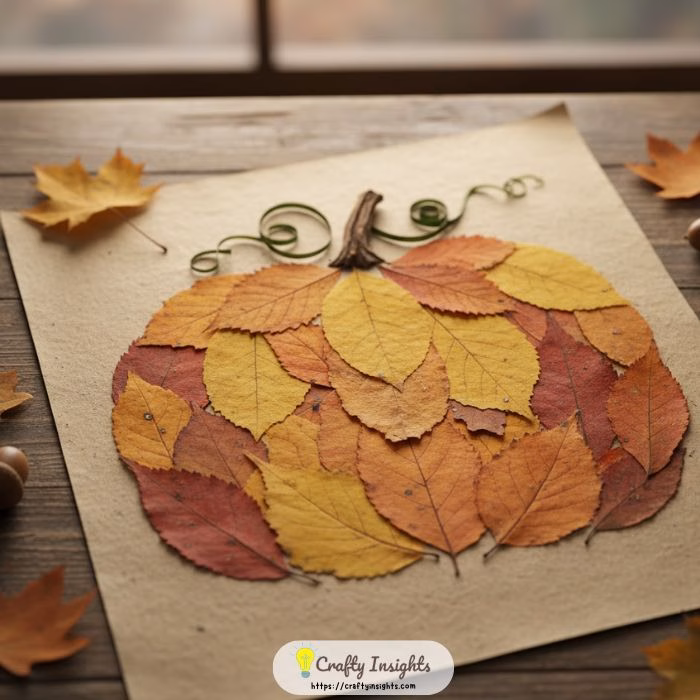 Pumpkin Leaf Art