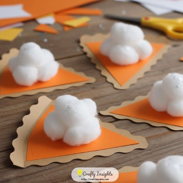 Pumpkin Pie Paper Slice Craft