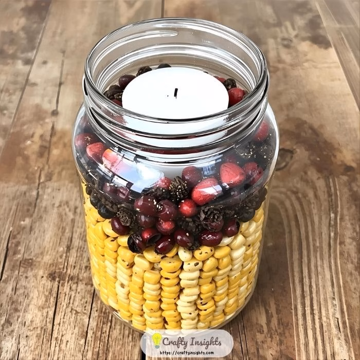 Rustic Mason Jar Centerpiece min
