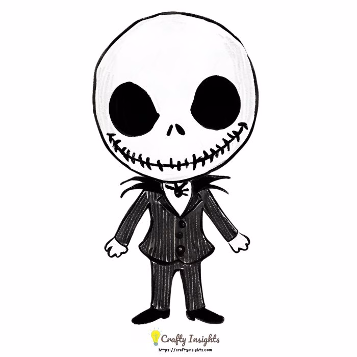 jack skellington cute drawing