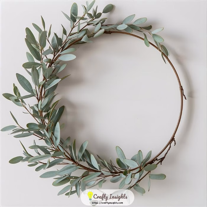 Asymmetrical Eucalyptus Hoop Wreath