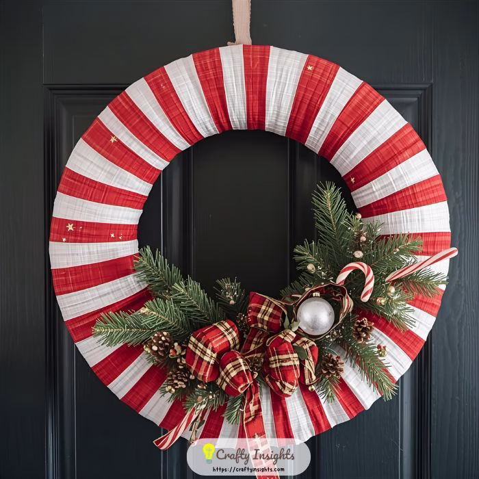 Candy Cane Wreath