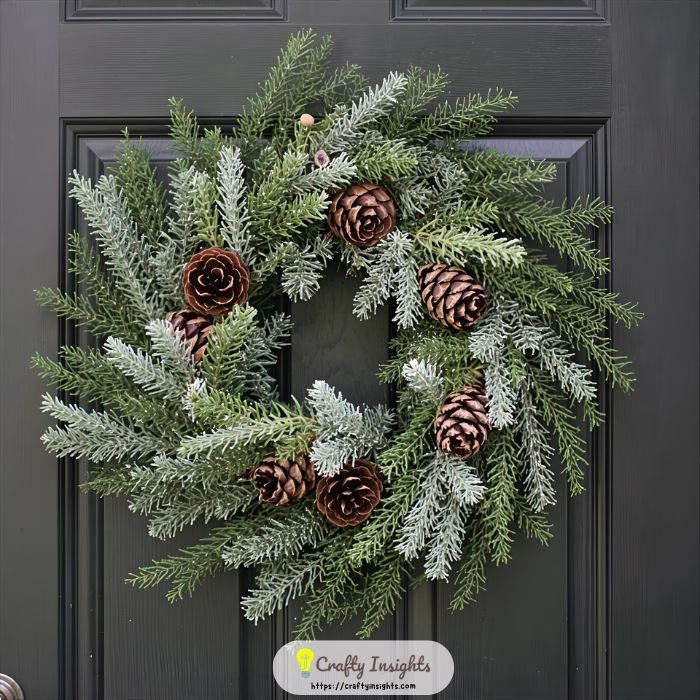 Fir and Cedar Wreath with Pinecones
