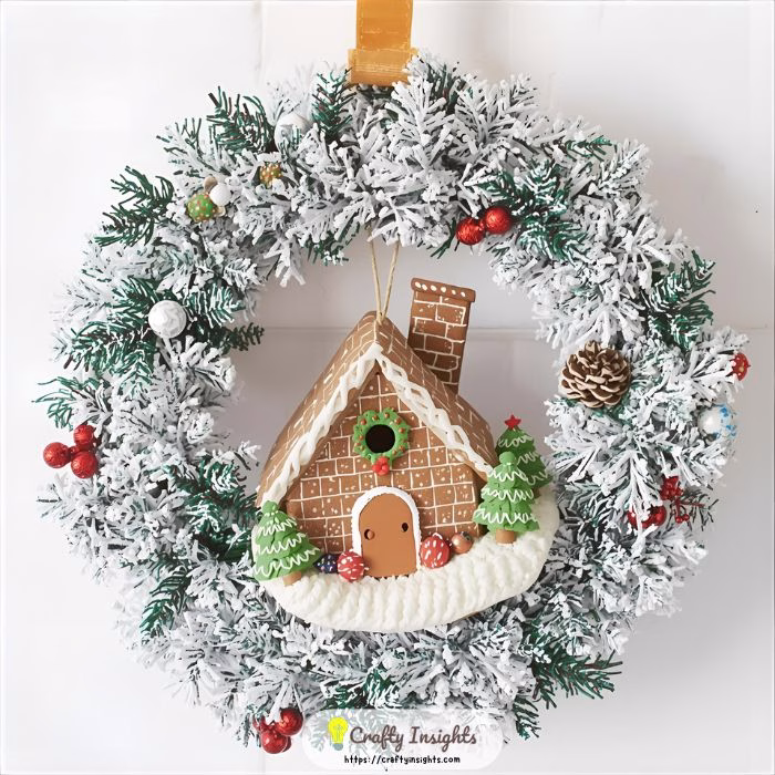 Gingerbread House Miniature Wreath