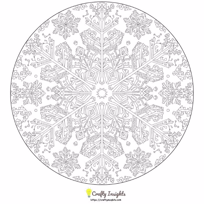 Complex Snowflake Pattern
