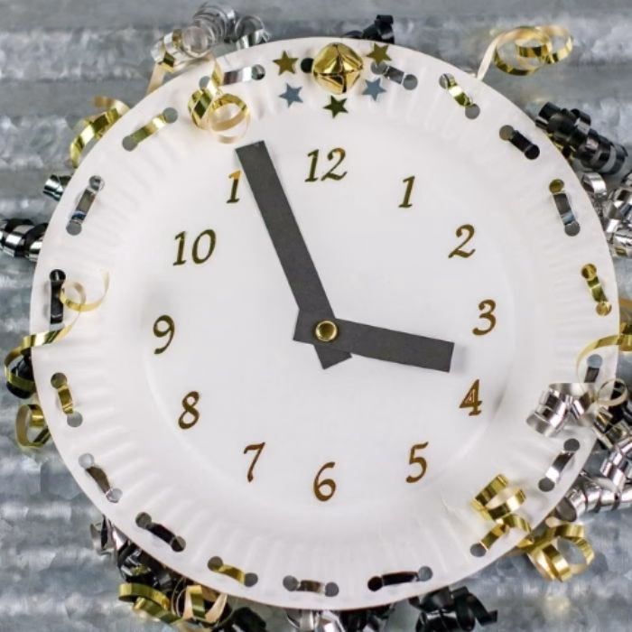 Countdown Paper Plate Clock