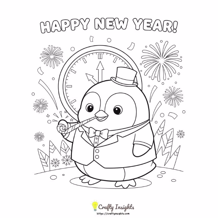 Cute Penguin in a