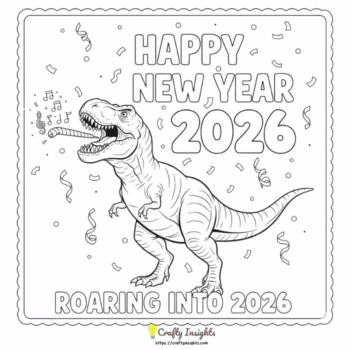 Dinosaur Roaring in the New Year