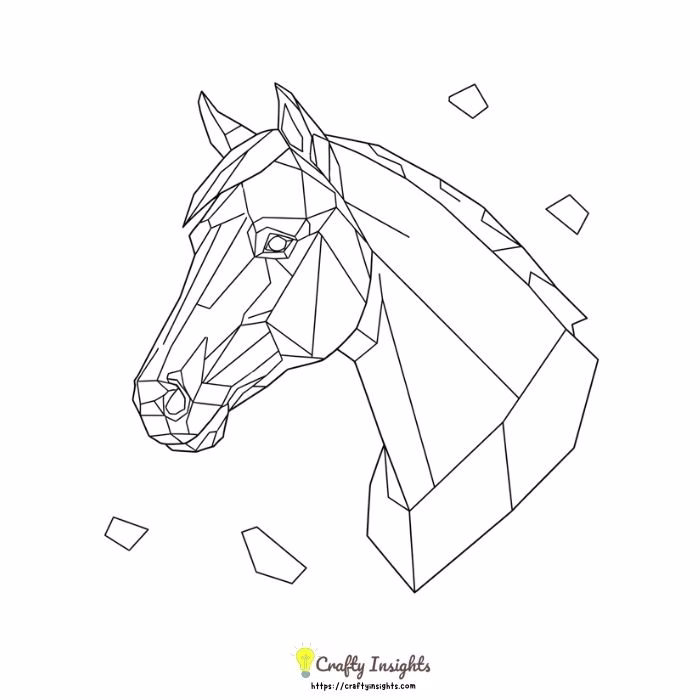 Geometric Horse Head