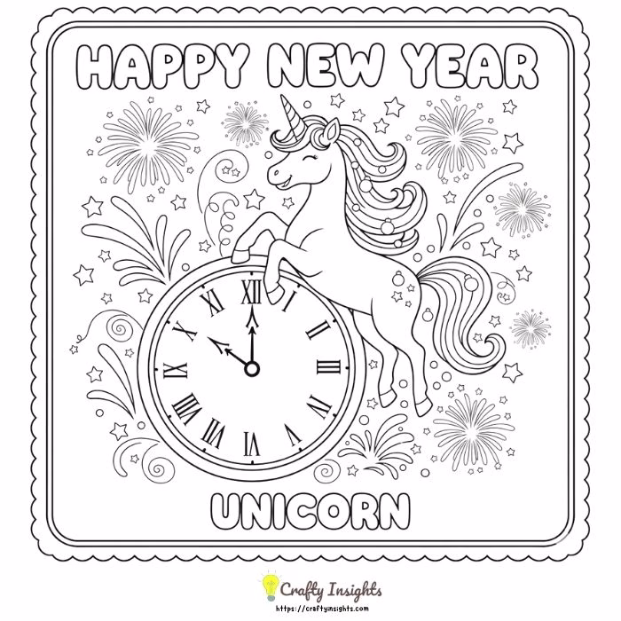 Happy New Year Unicorn