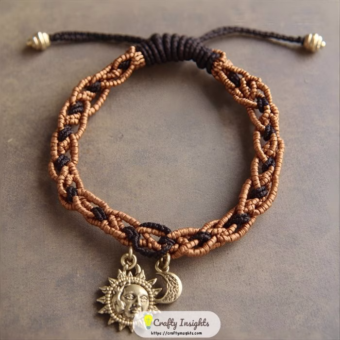 Sun and Moon Dual Charm Bracelet