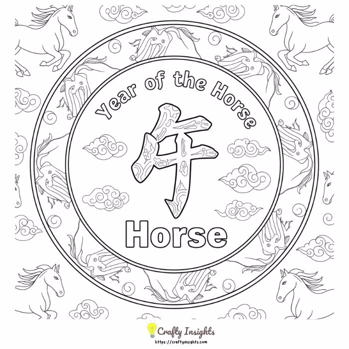 Year of the Horse Calligraphy
