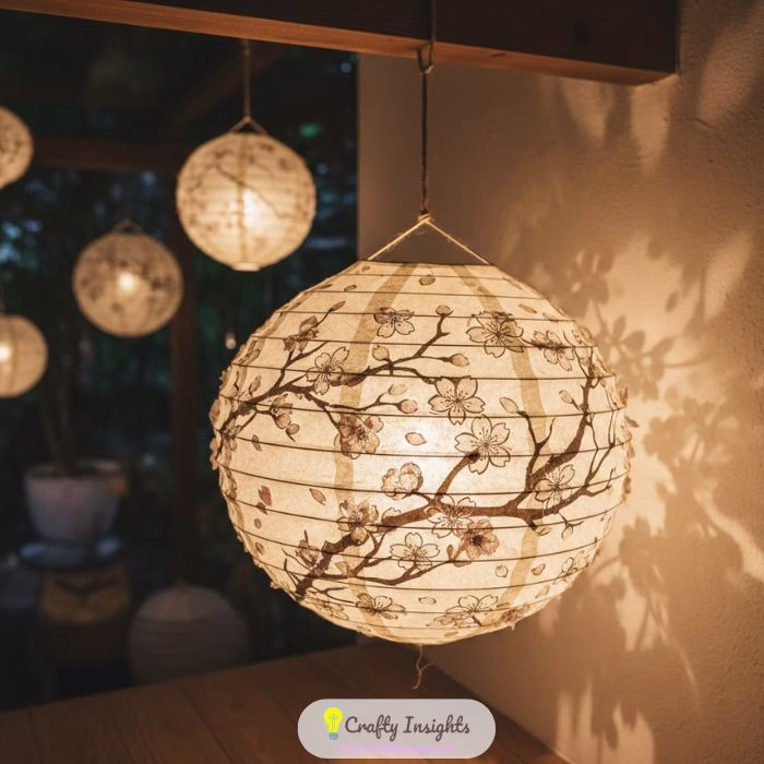 Cherry Blossom Cut out Lanterns