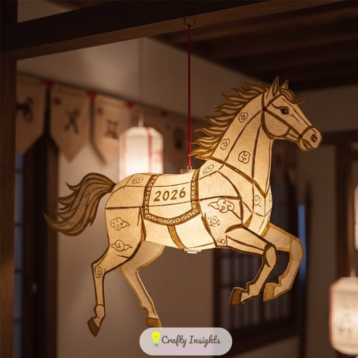 Horse Shaped 3D Paper Lanterns